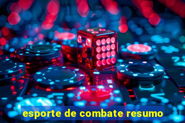 esporte de combate resumo