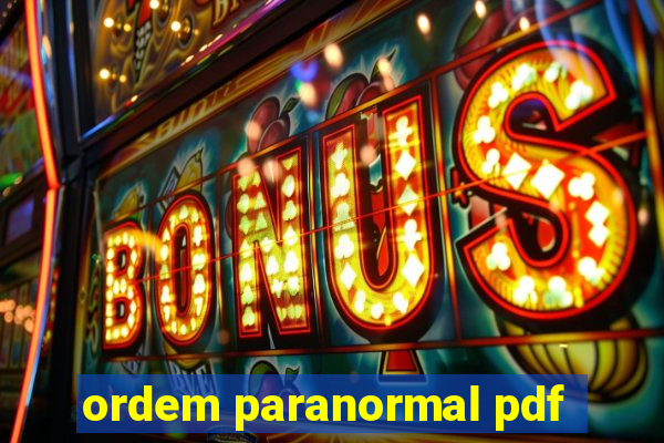 ordem paranormal pdf