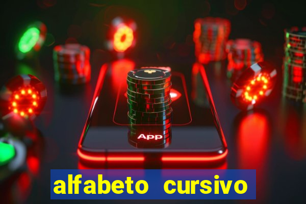 alfabeto cursivo para treinar caligrafia