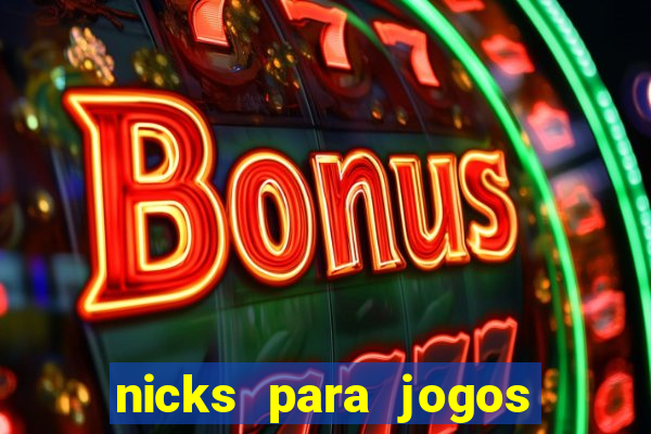 nicks para jogos de tiro