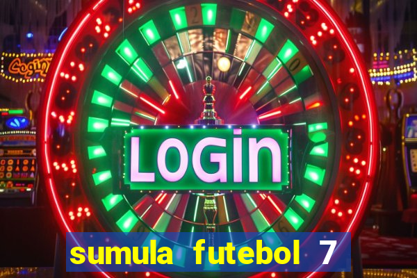 sumula futebol 7 society excel