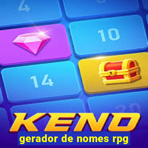 gerador de nomes rpg