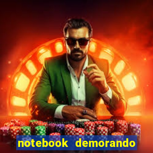 notebook demorando para ligar tela preta