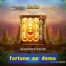 fortune ox demo grátis tigre