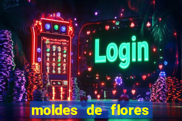 moldes de flores gigantes para imprimir