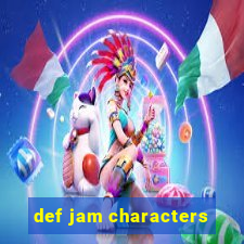 def jam characters