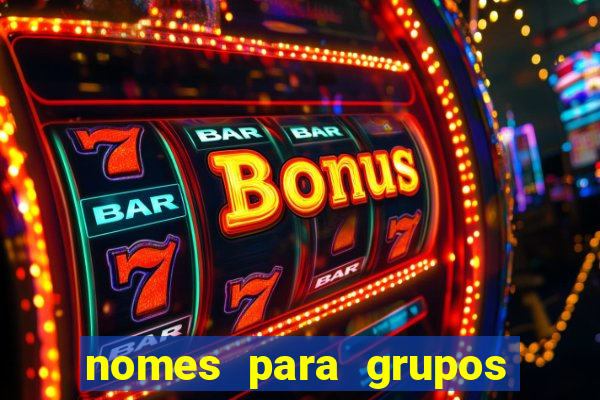 nomes para grupos de loteria no zap