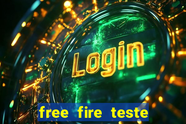 free fire teste grátis jogar agora