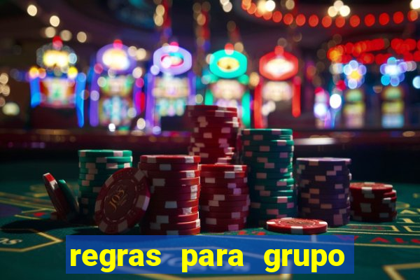 regras para grupo de futebol no whatsapp