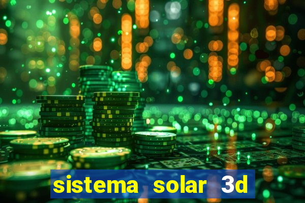 sistema solar 3d em movimento