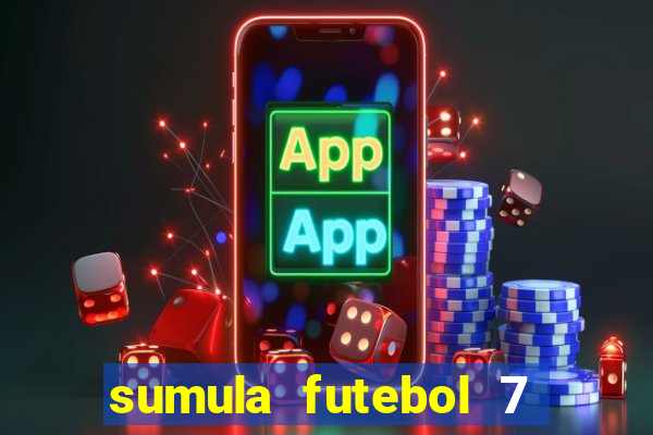 sumula futebol 7 society excel