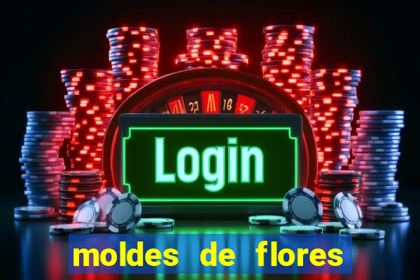 moldes de flores gigantes para imprimir