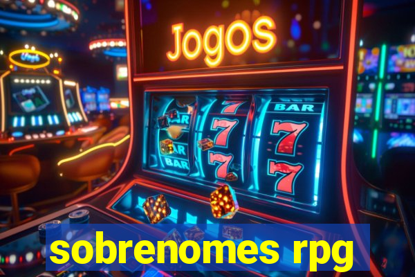 sobrenomes rpg