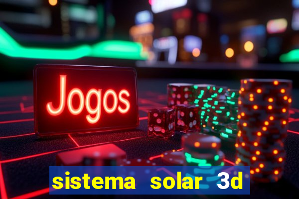 sistema solar 3d em movimento